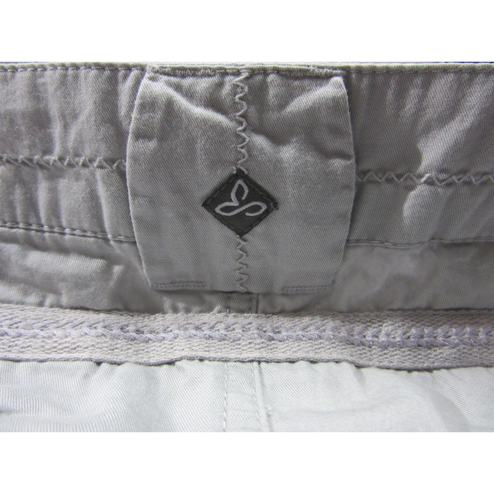 PrAna Skirt Women 8 Gray Mini Breathe Utility Cargo Pockets Outdoor Cinched Hem - Picture 13 of 16